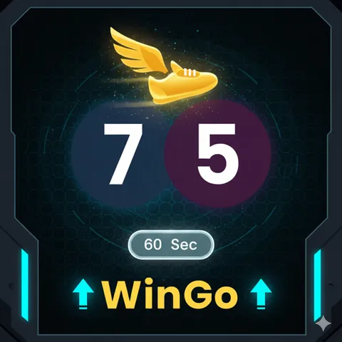 Wingo game logo featuring a colorful prediction wheel with a 60 second timer